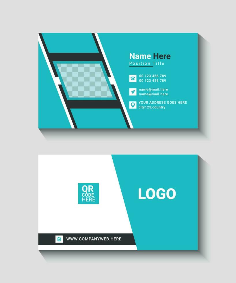 Modern professional business card vector