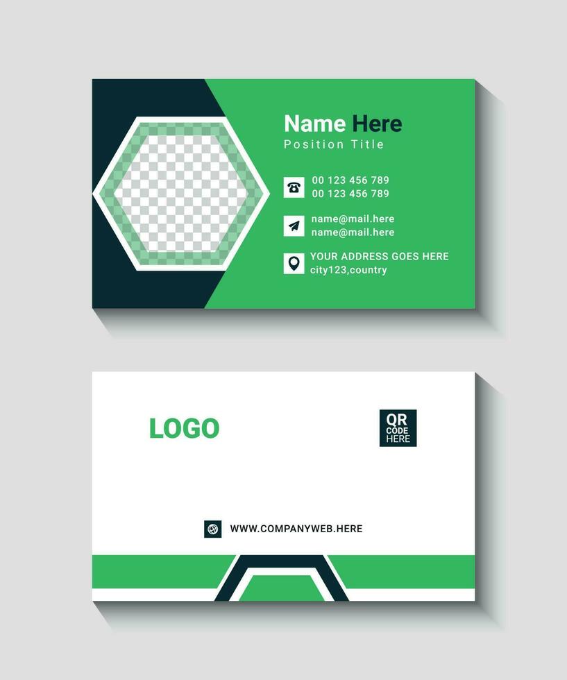 corporate business card vector