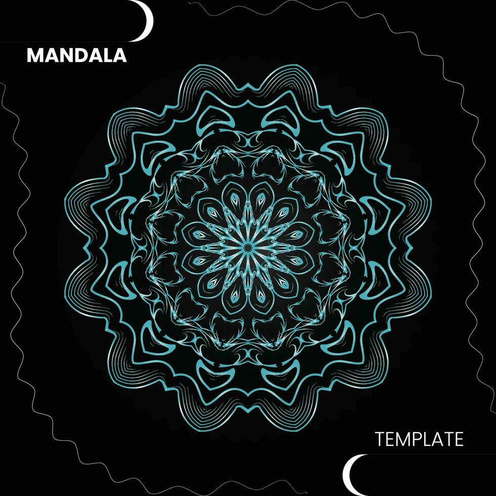 Mandala template for textile to print ready vector