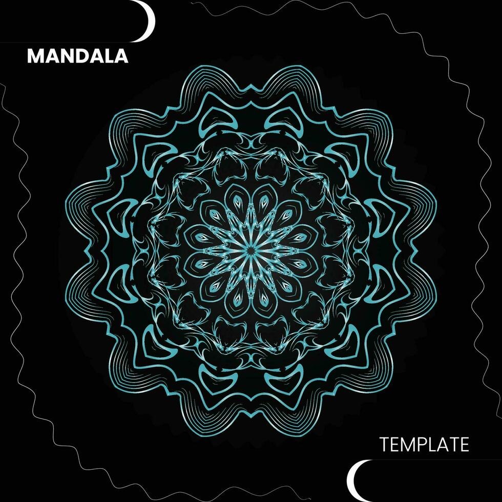 mandala modelo para textil a impresión Listo vector