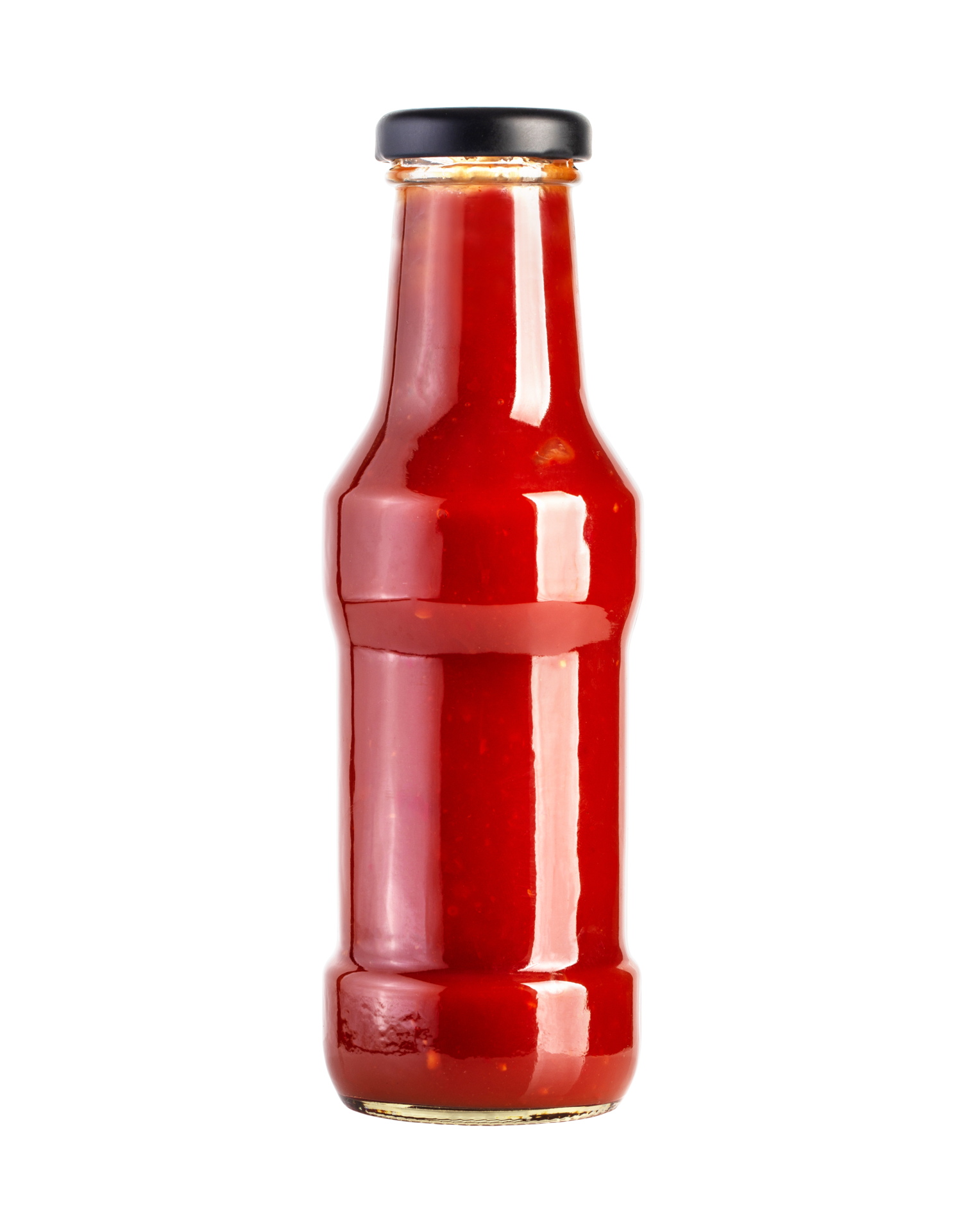 Glass bottle of ketchup on transparent background 23858482 PNG