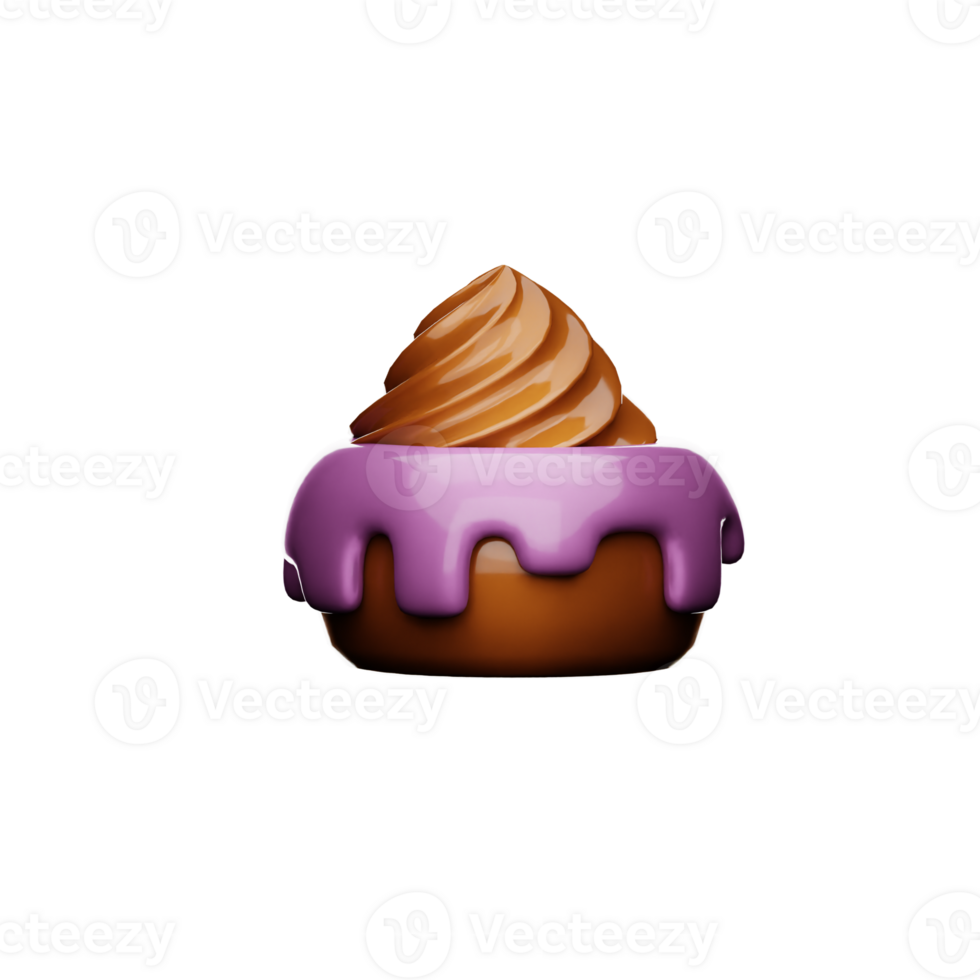 3d icon chocolate cake png