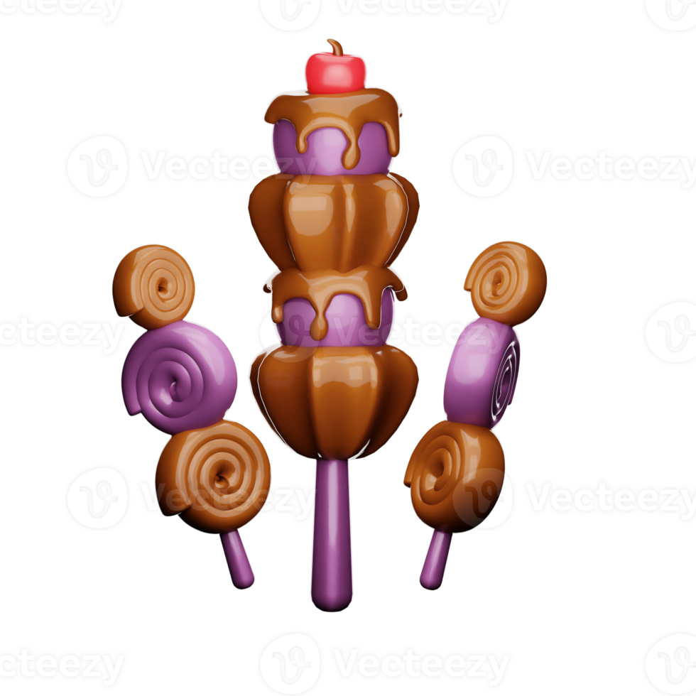 3d icon chocolate cake png