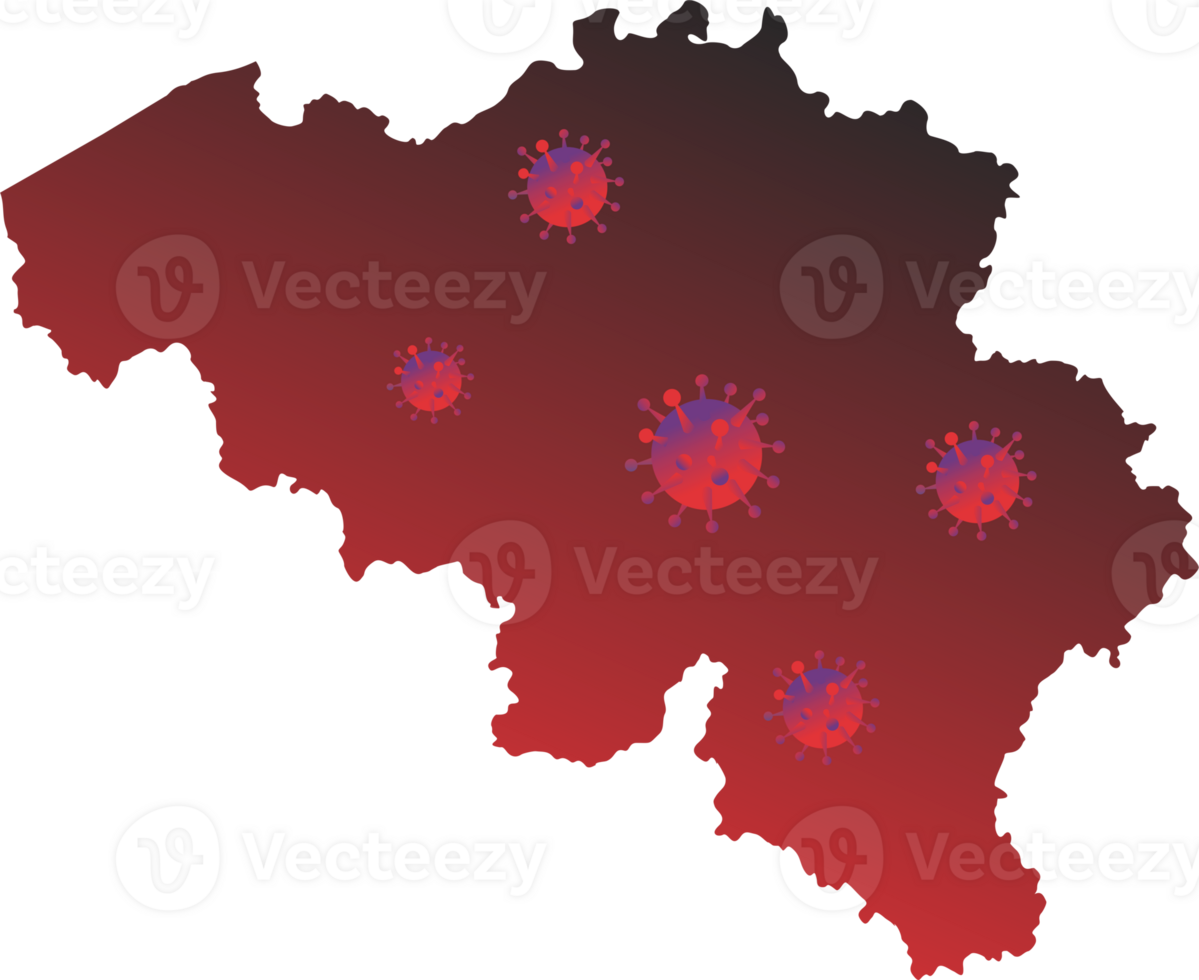 Omicron epidemic in Belgium png