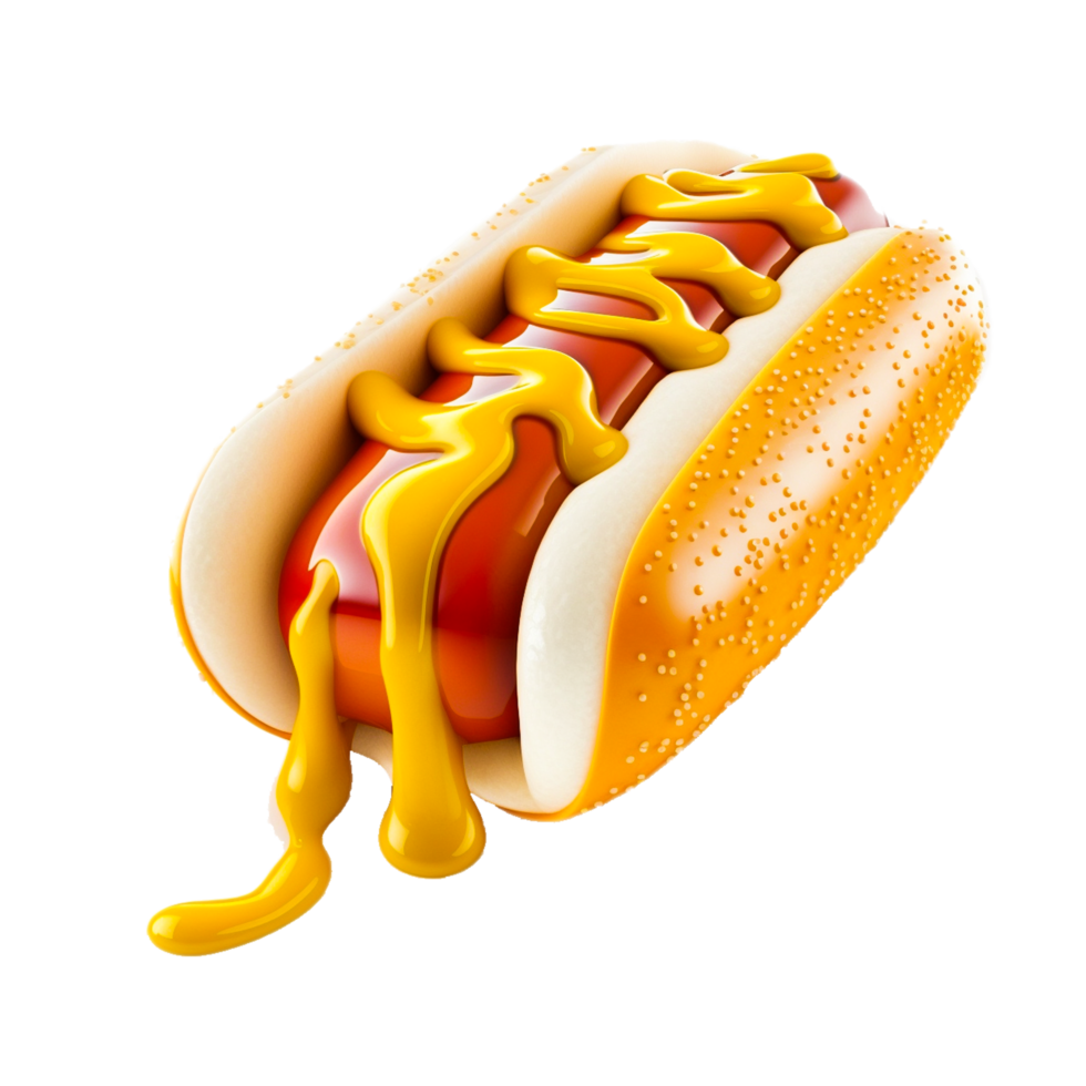 ai generativ heiß Hund schnell Essen png