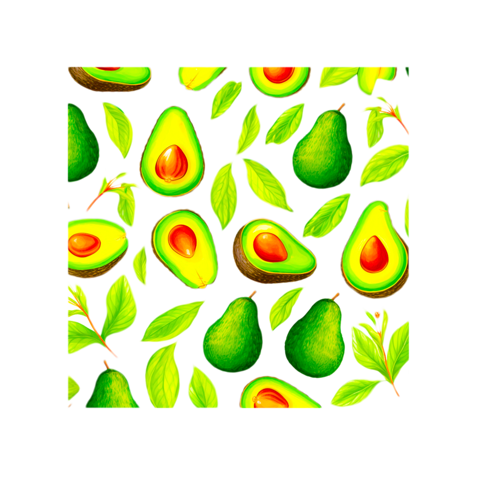 Avocado fruit background pattern png