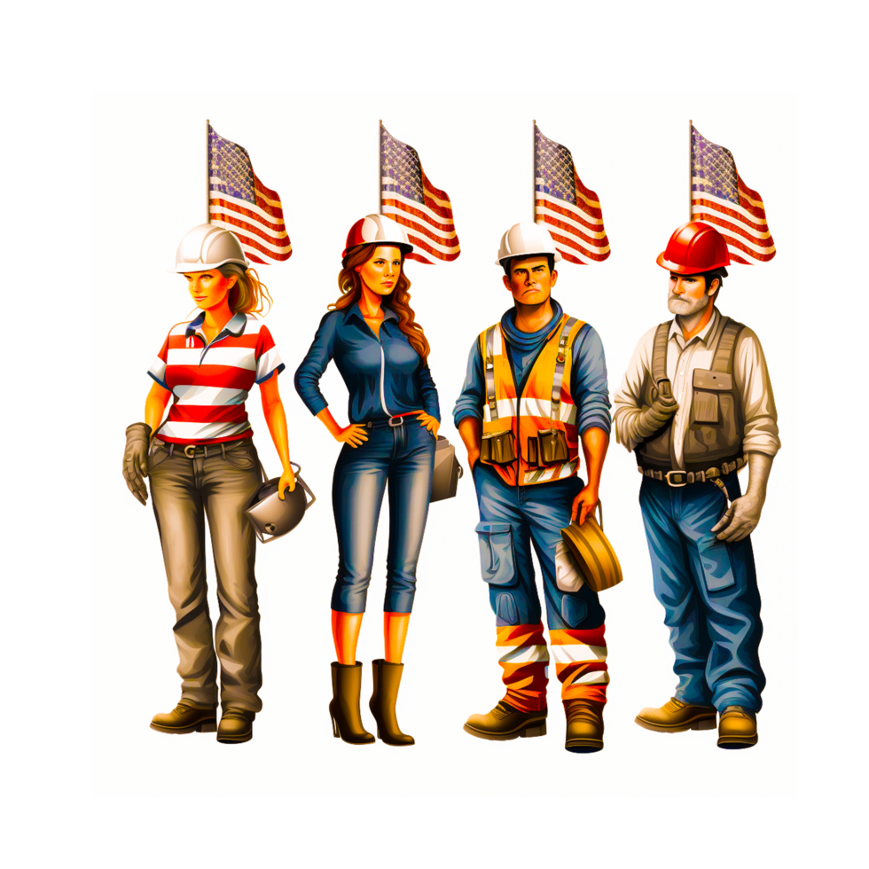 AI generative British worker png