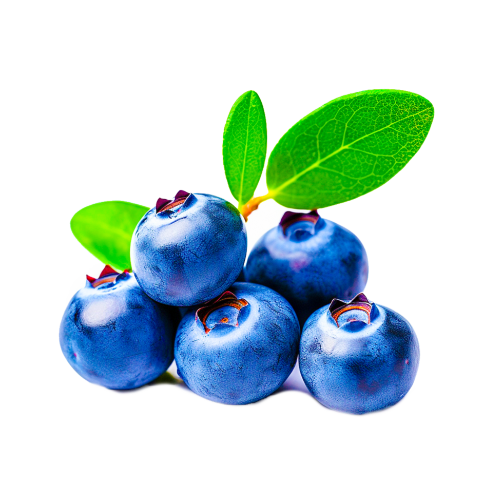 Ai generative blueberries png