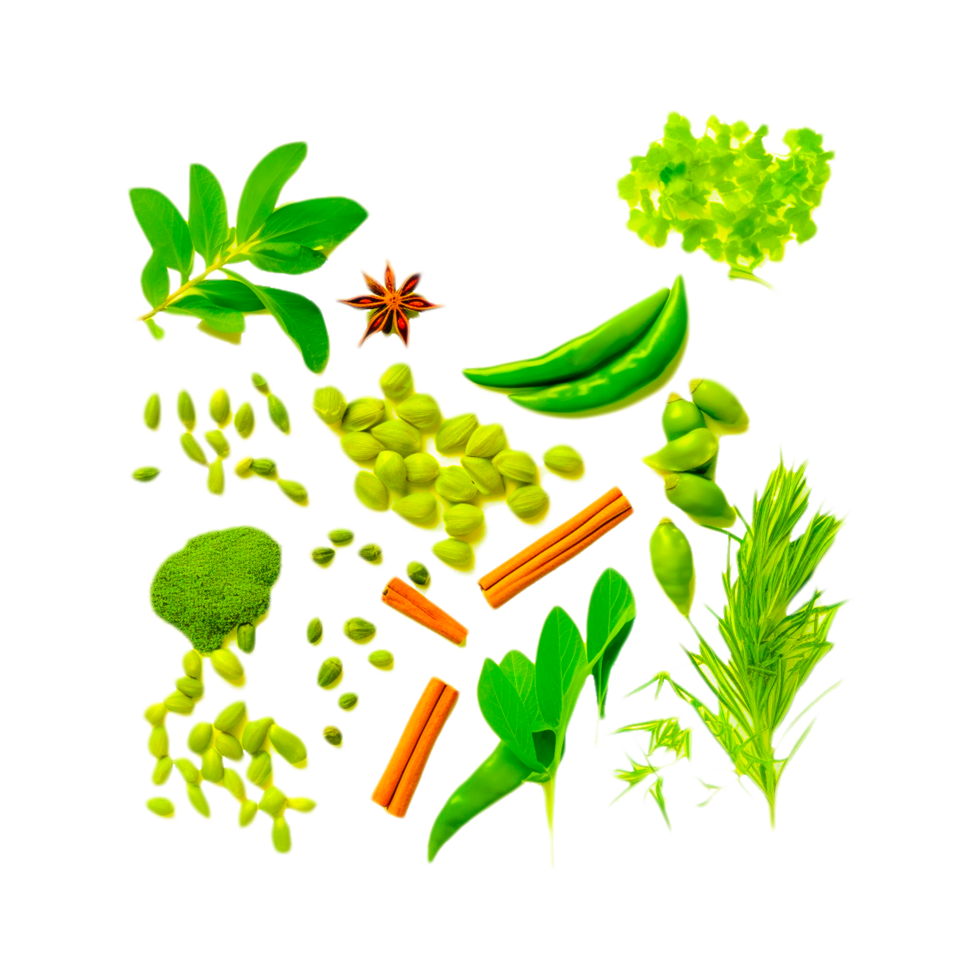 AI generative vegetables leaves png