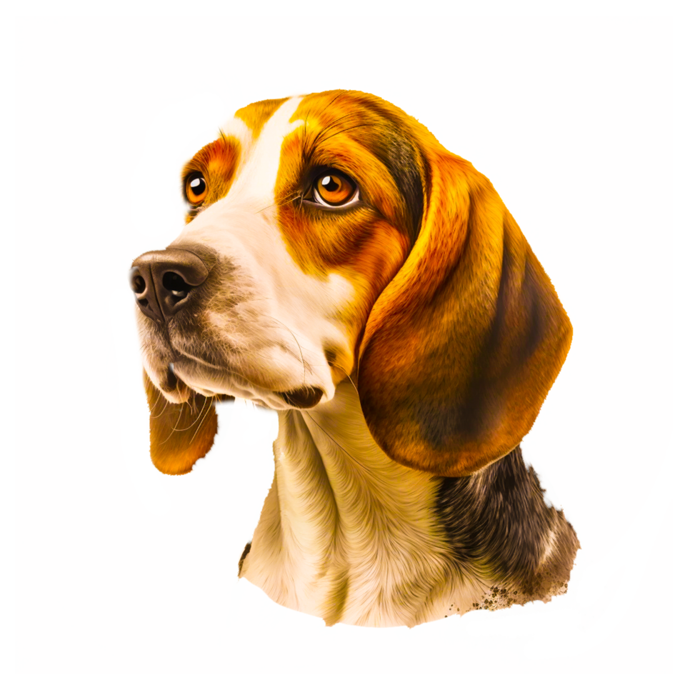 AI generative beagle dog png