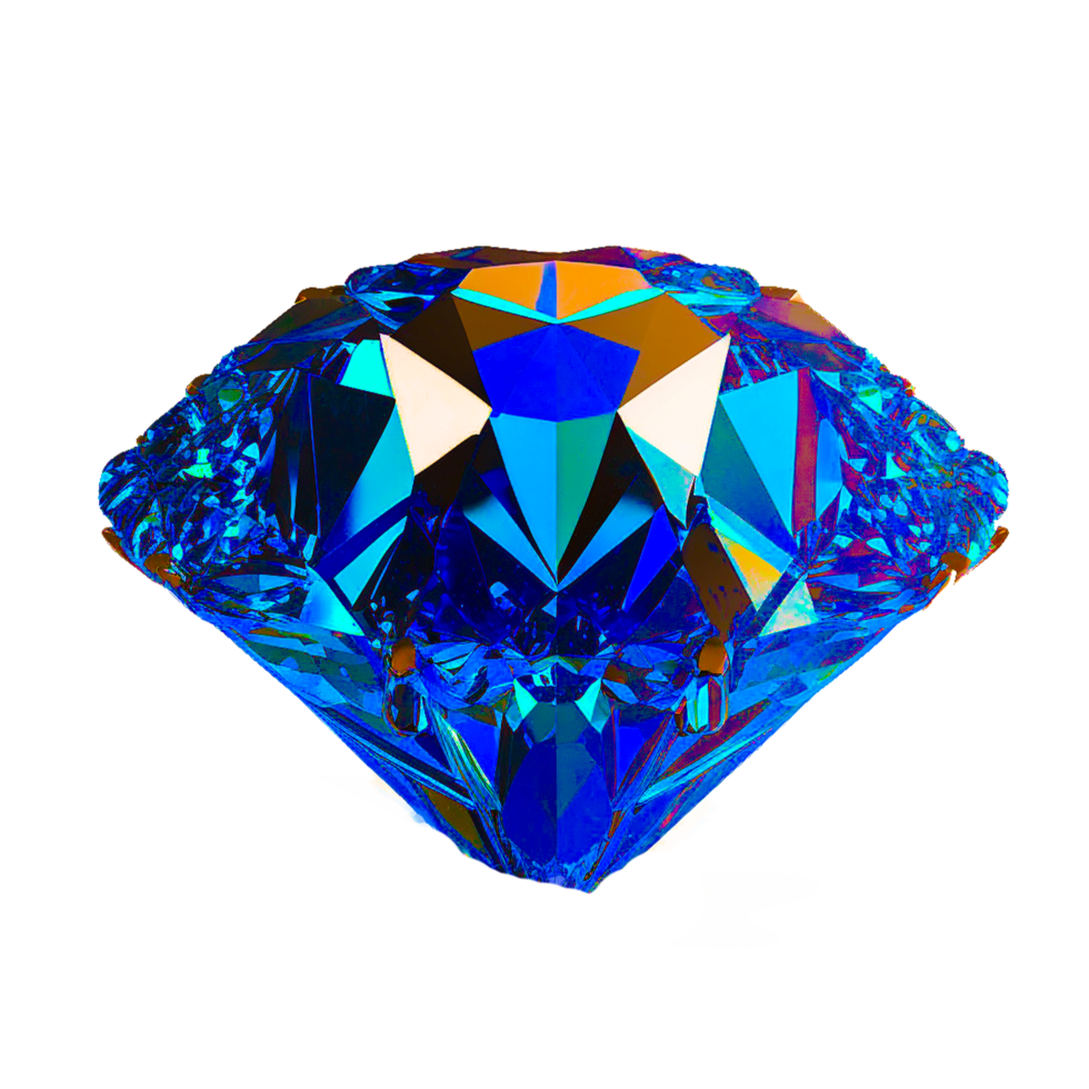 ai generativo safira diamante png transparente