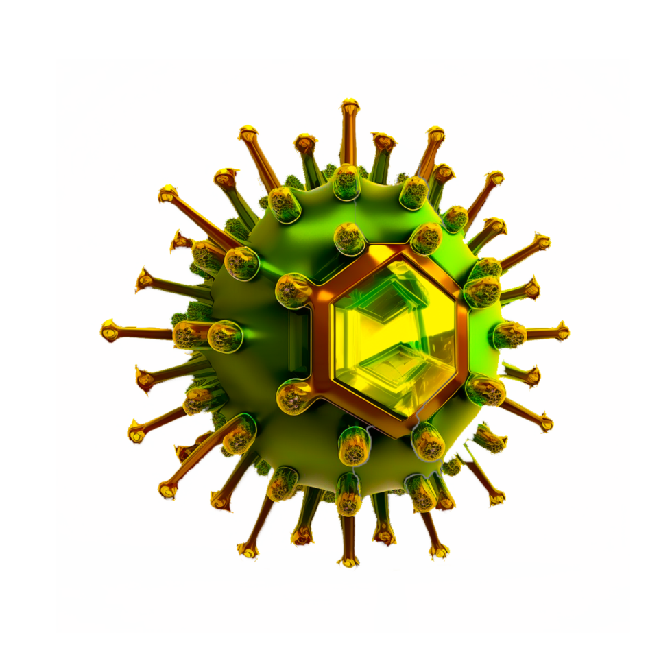 AI  generative virus illustration png