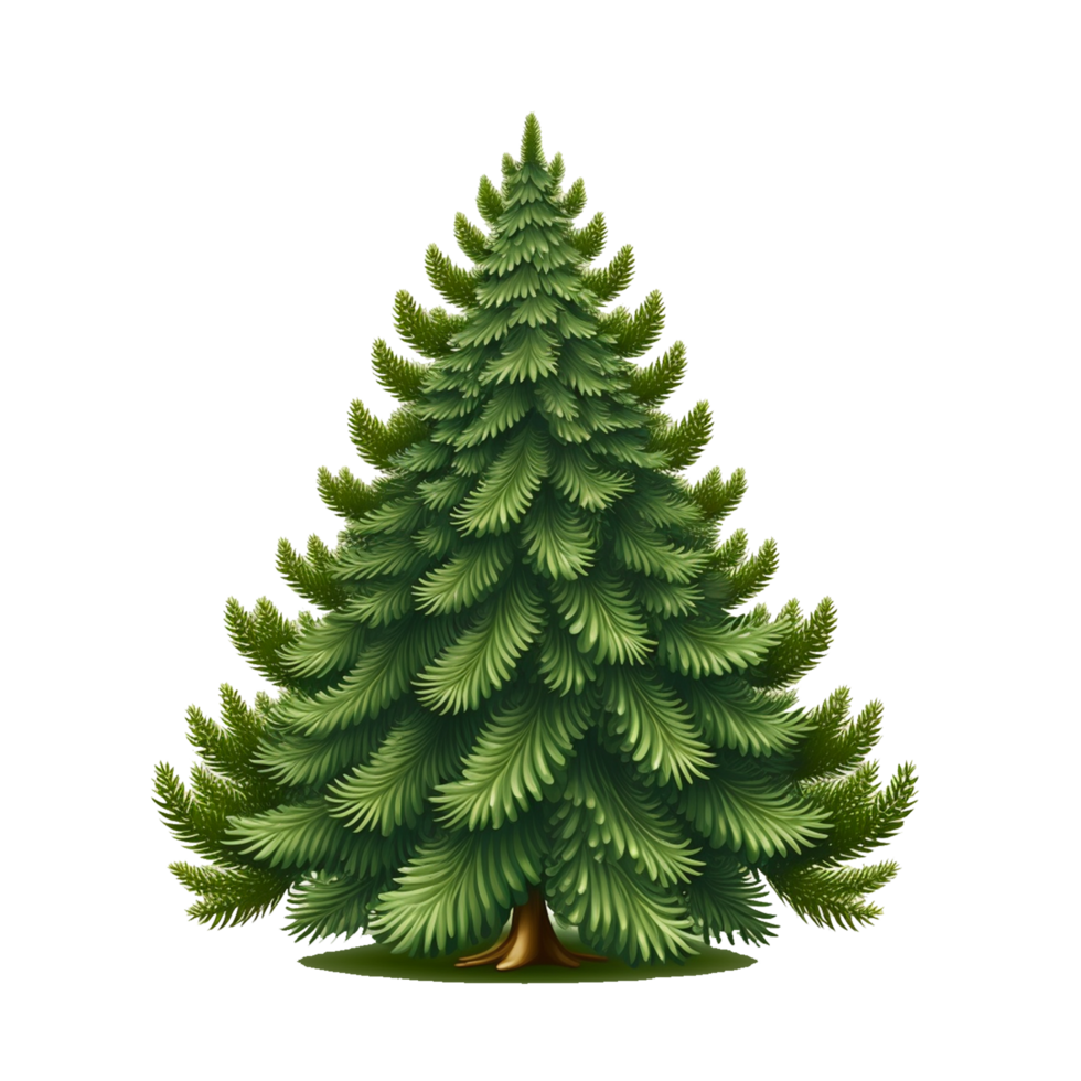 AI generative Christmas tree png