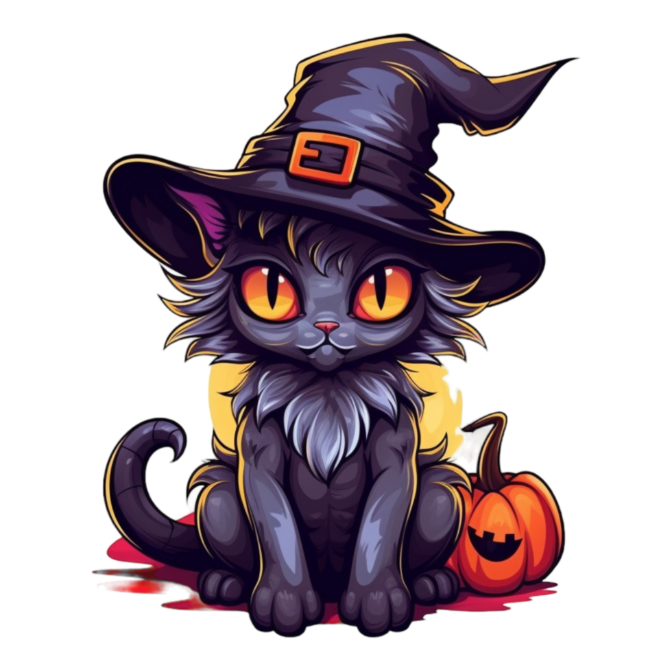 Halloween Illustration Konzept Element, ai generiert png