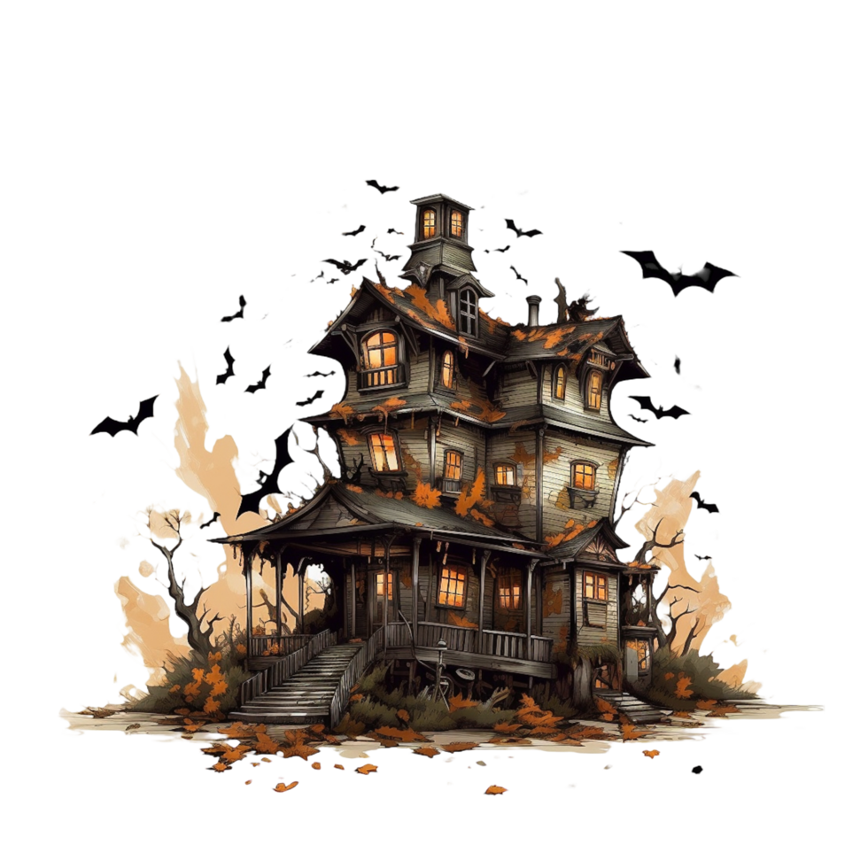 Halloween illustration element, png