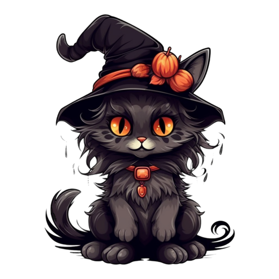 halloween illustratie concept element, ai gegenereerd png