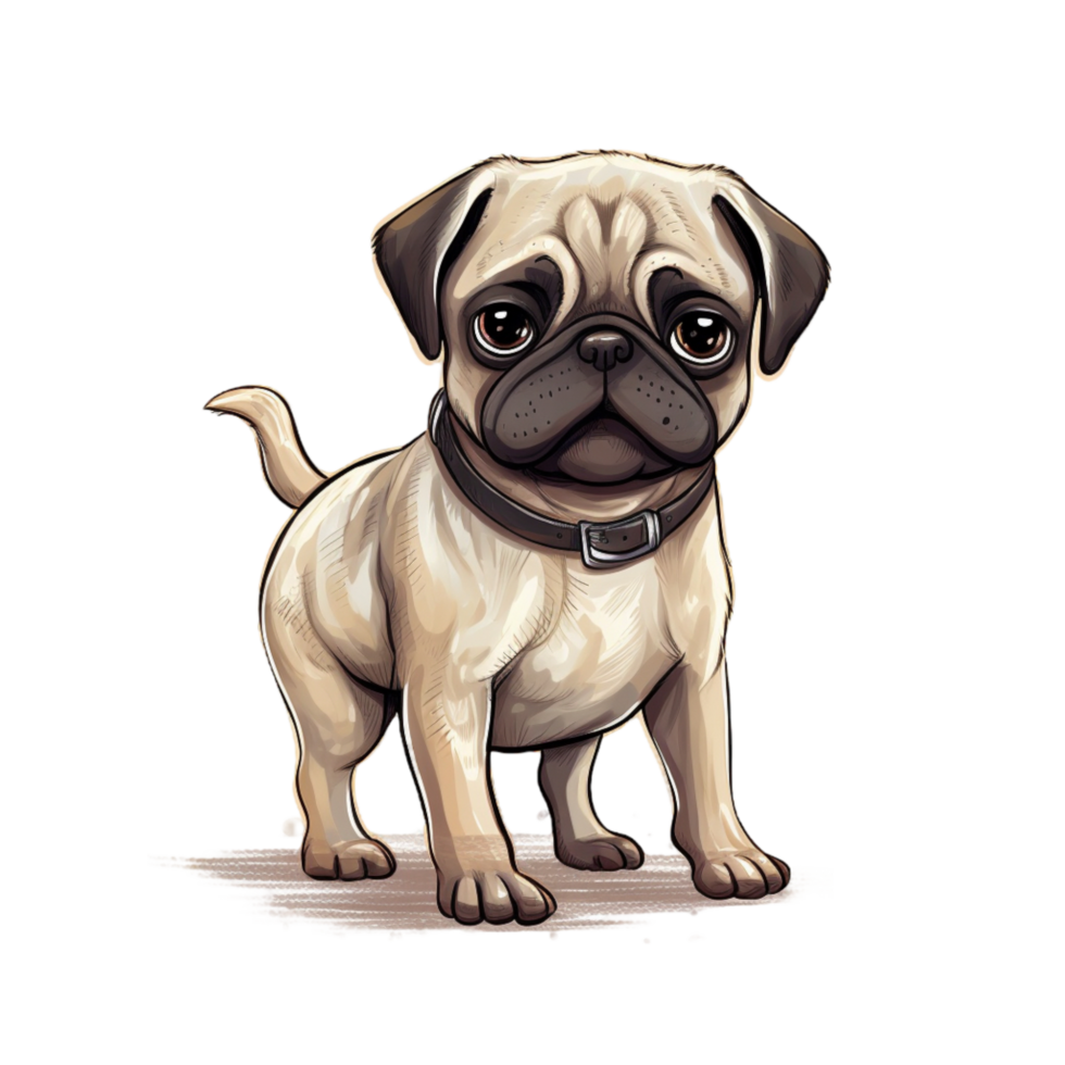 doguillo clipart, ai generado png