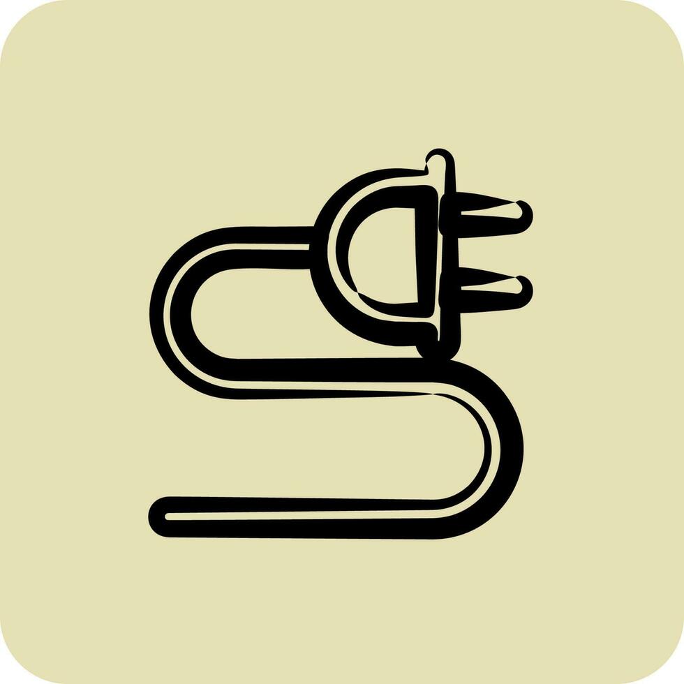 Icon Charge. suitable for Ecology symbol. hand drawn style. simple design editable. design template vector