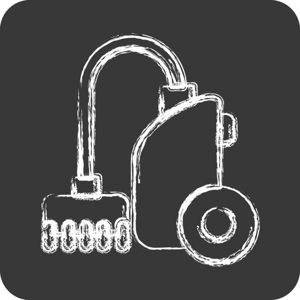 Icon Vacuum Cleaner. suitable for Kids symbol. chalk Style. simple design editable. design template vector