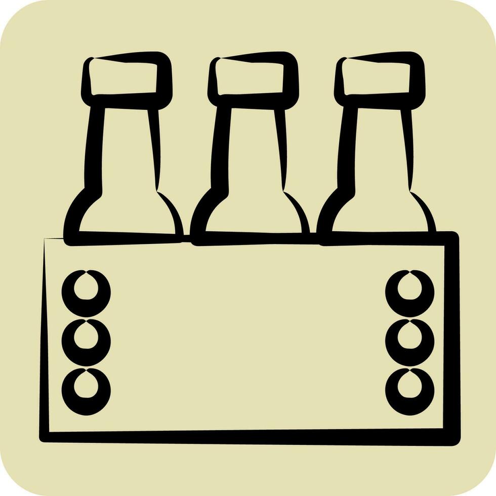 Icon Octoberfest. suitable for education symbol. hand drawn style. simple design editable. design template vector