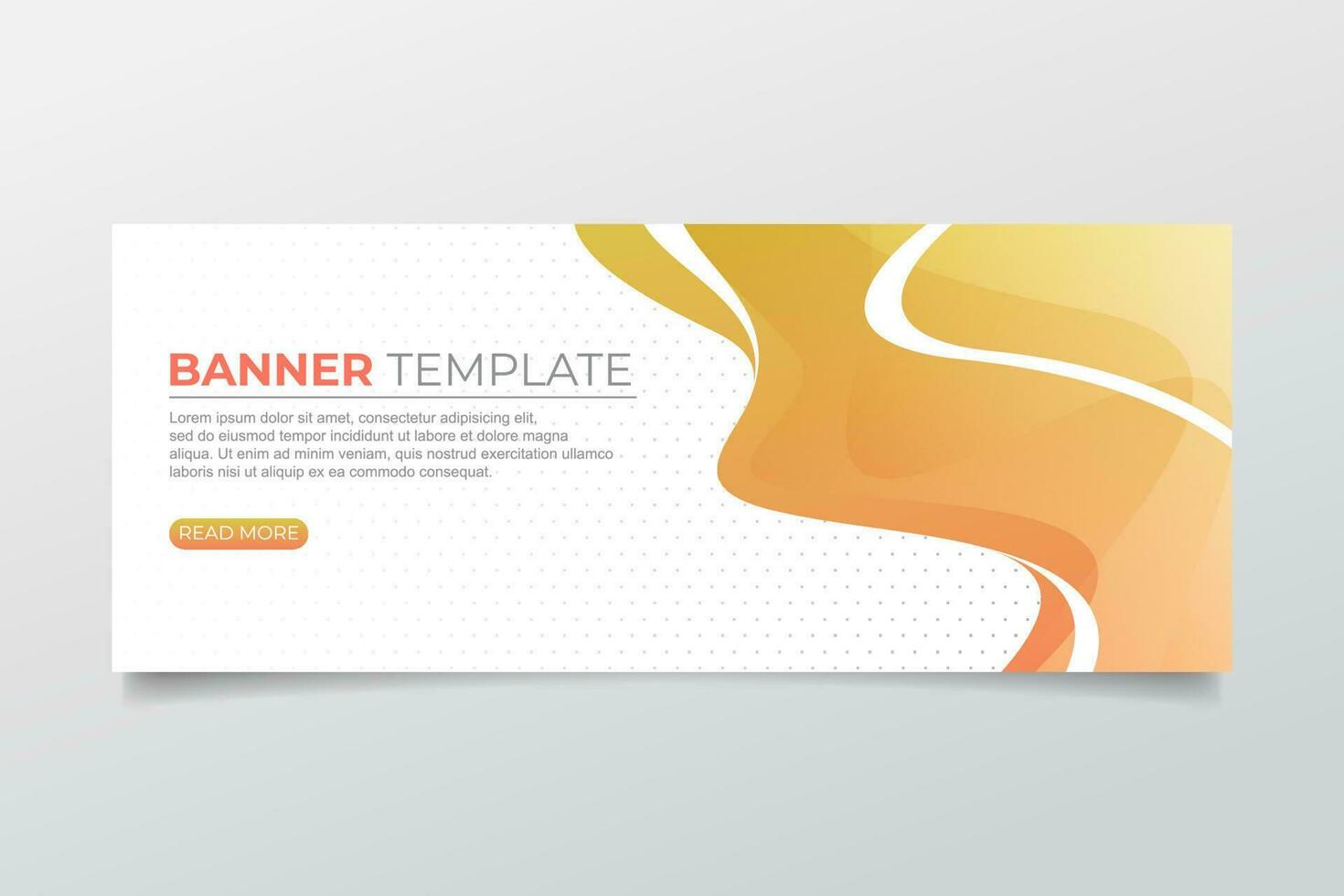 Modern business banner with wave design vector