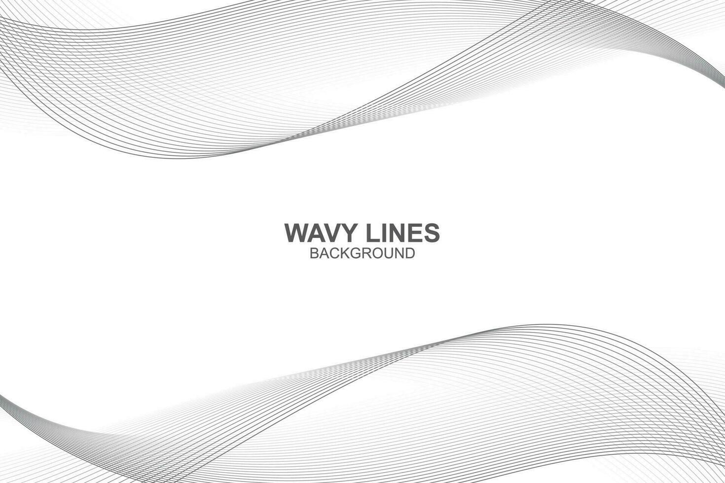 Abstract wavy lines background in vector design