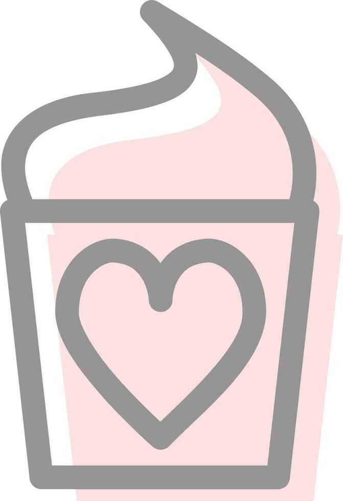 cupcake valentines cake vector