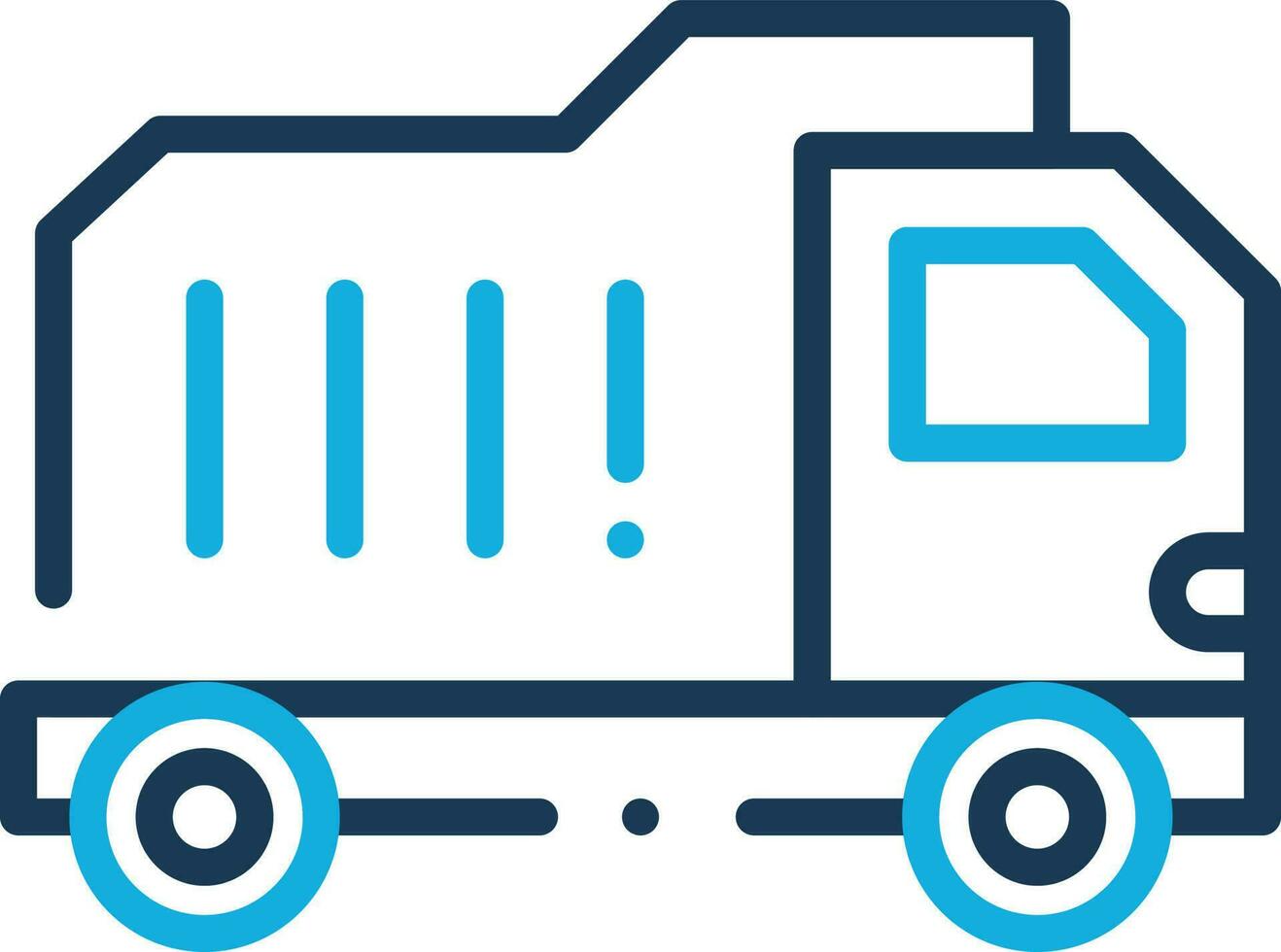 building construction dump truck vector