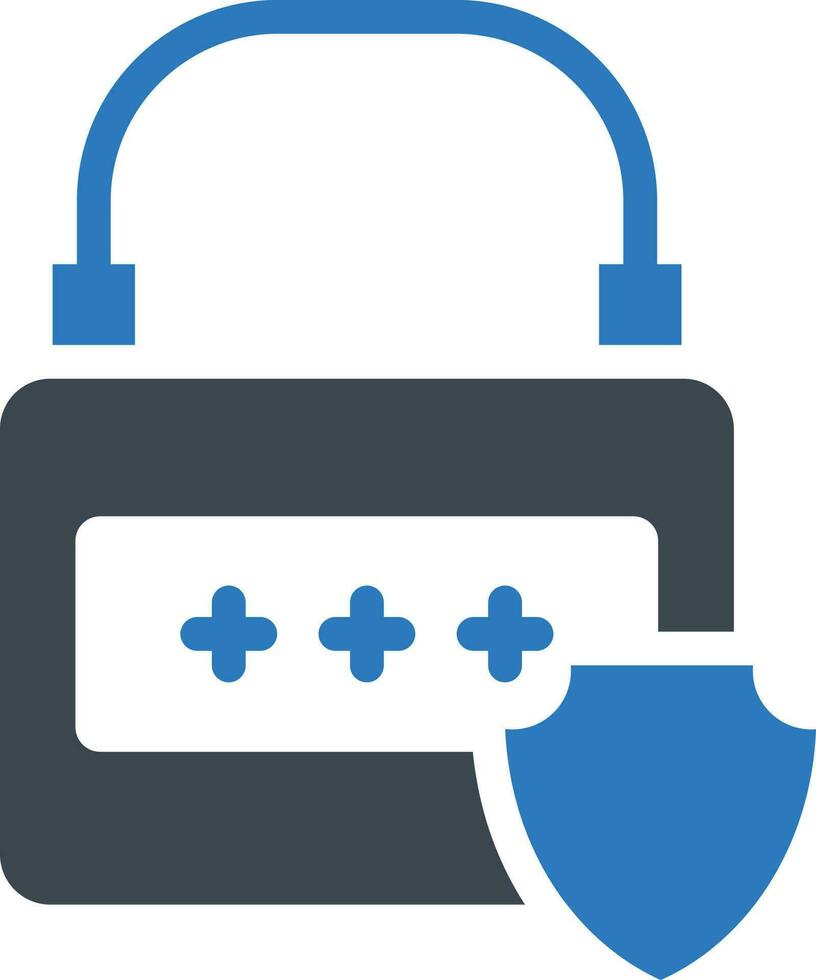 lock protect security vector