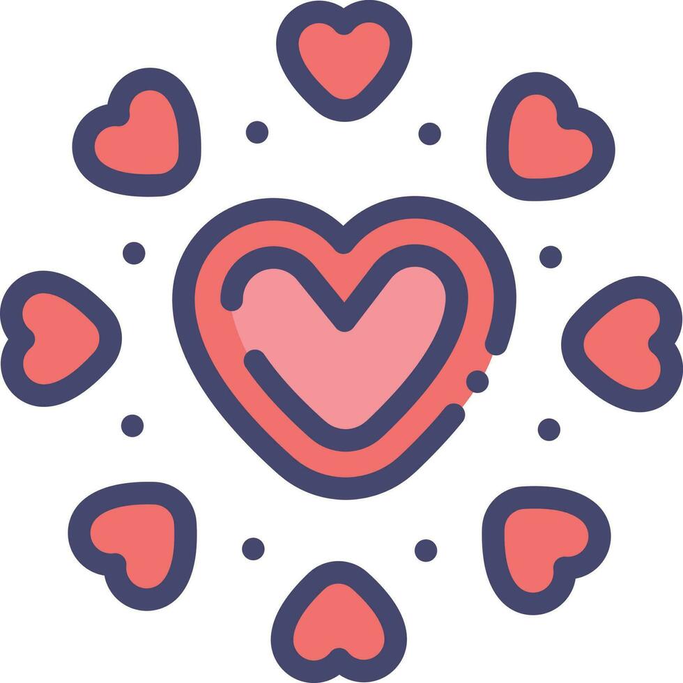 heart love marriage vector