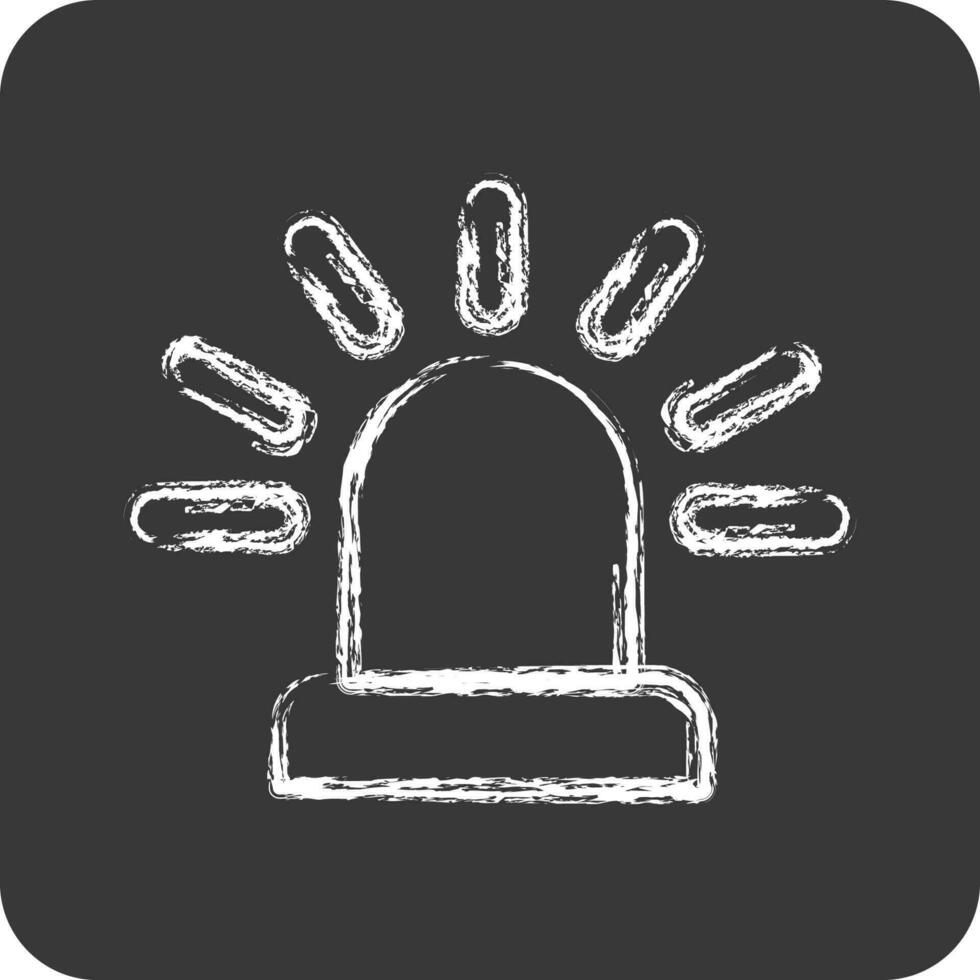Icon Alert. suitable for Security symbol. chalk Style. simple design editable. design template vector