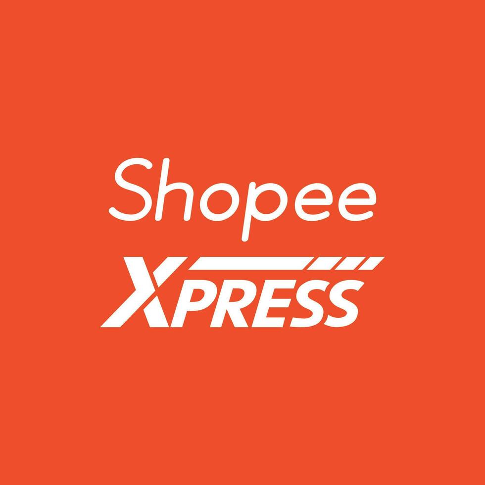 Shopee Xpress logo design banner, Shopee Xpress logo icon with orange