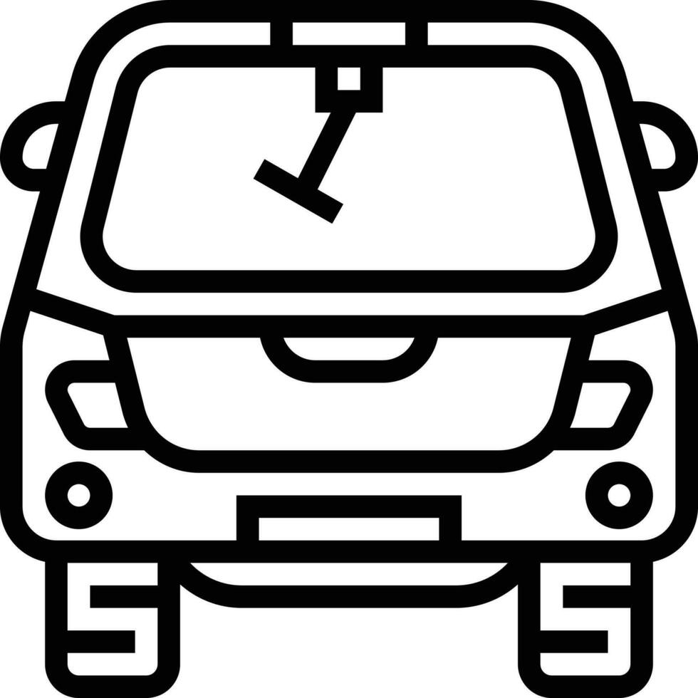 car rear transportation vector
