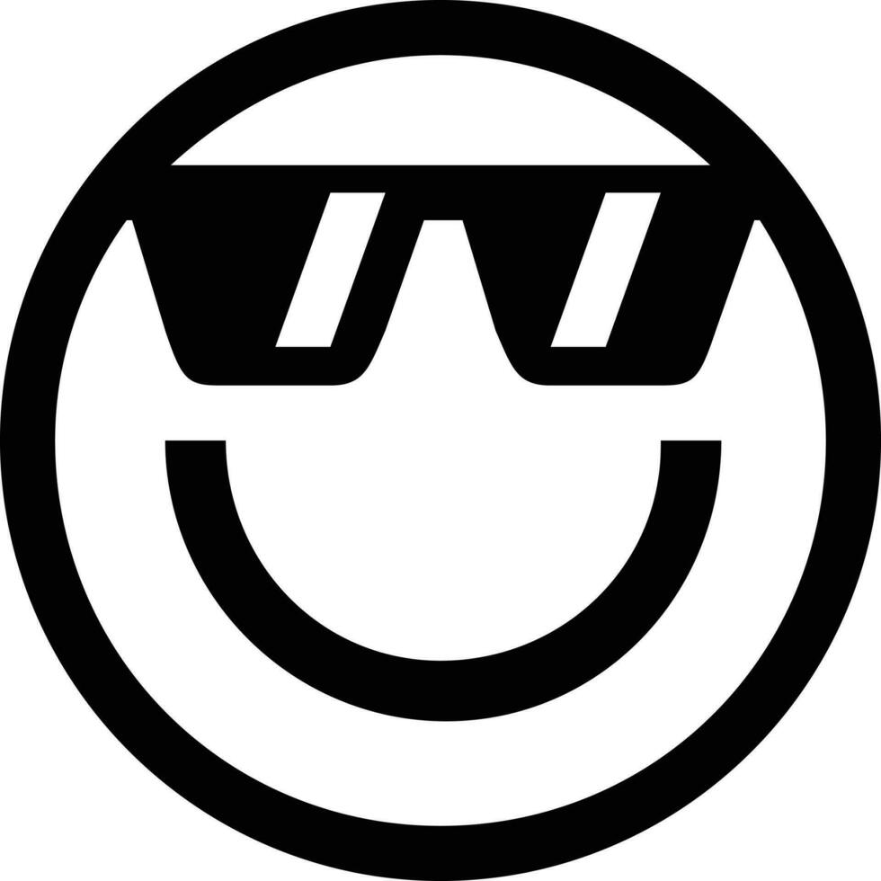 cool emoji emoticon vector