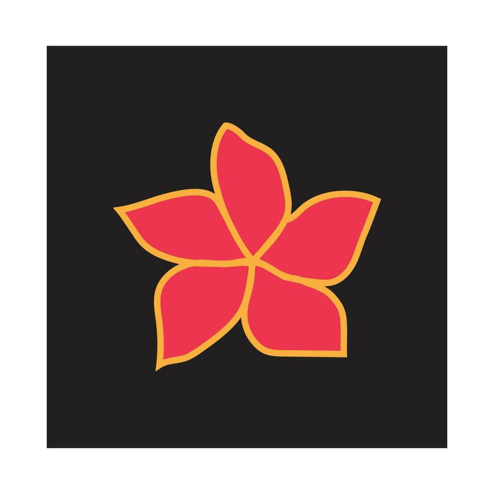 belleza plumeria icono flores diseño ilustración símbolo vector