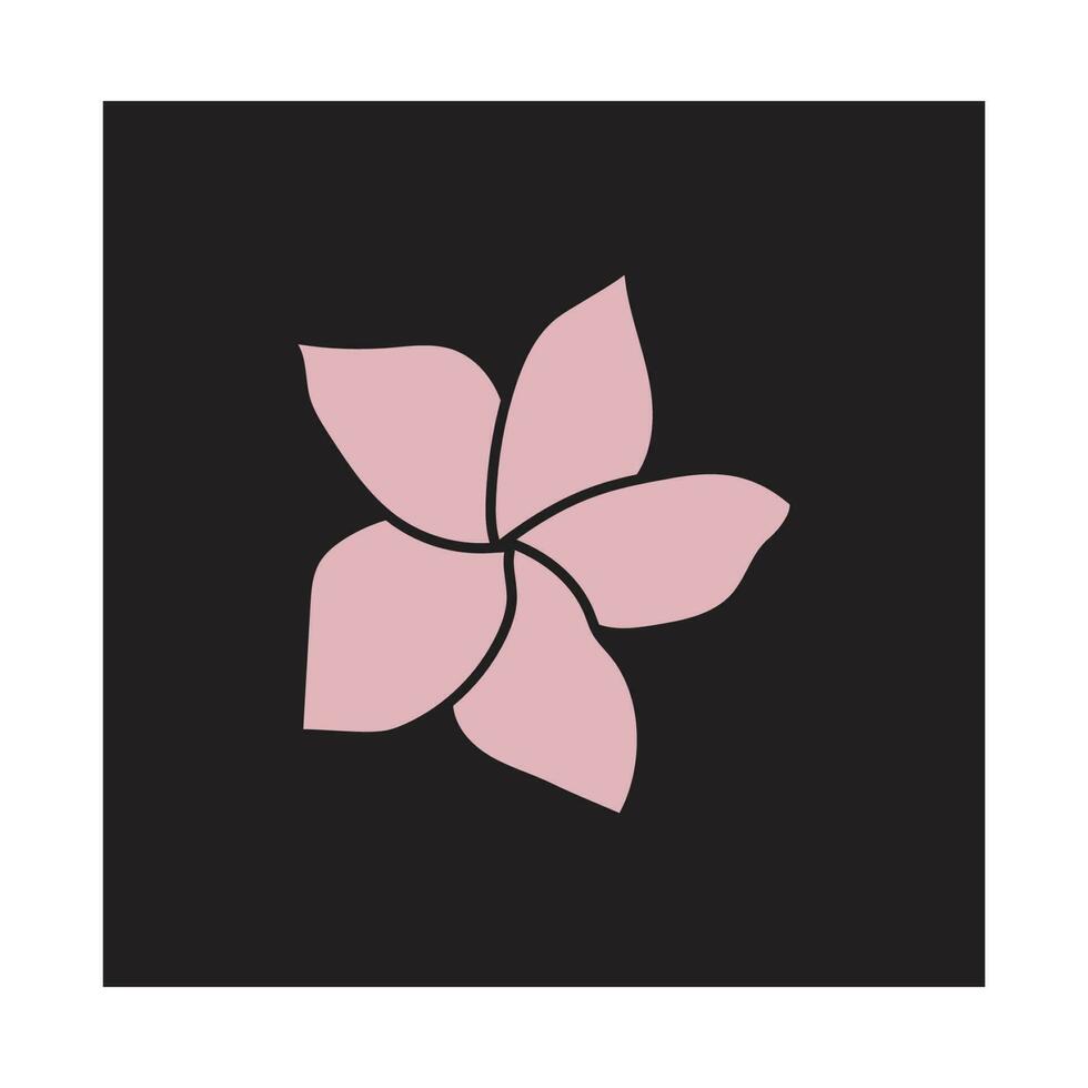 belleza plumeria icono flores diseño ilustración símbolo vector