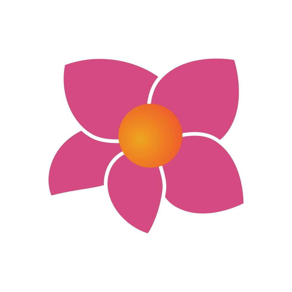 Beauty plumeria icon flowers design illustration symbol vector