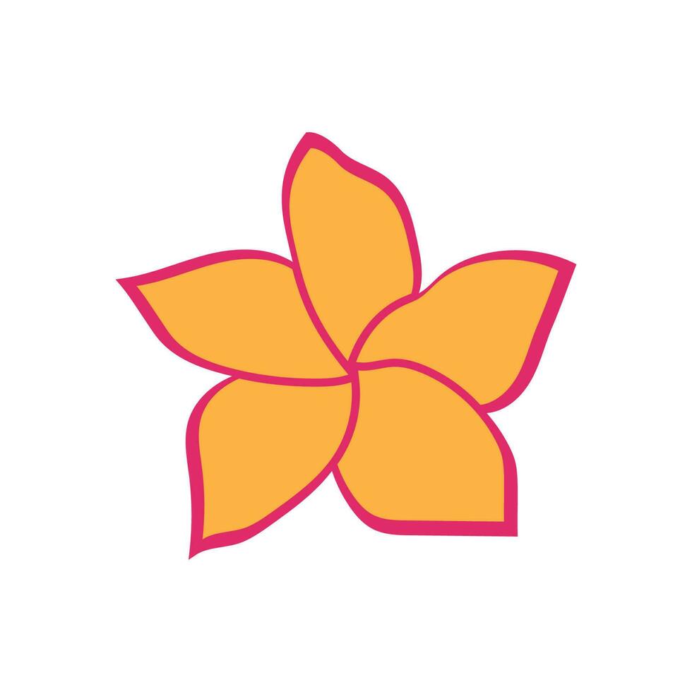 belleza plumeria icono flores diseño ilustración símbolo vector