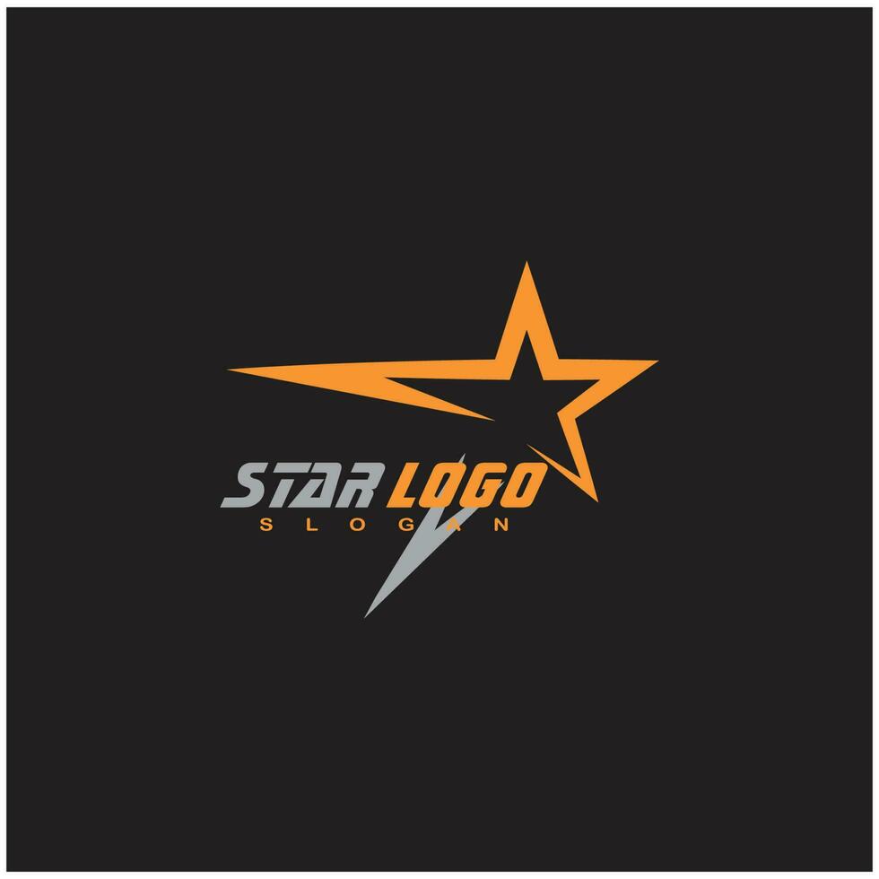 estrella logo ilustración vector y símbolo diseño