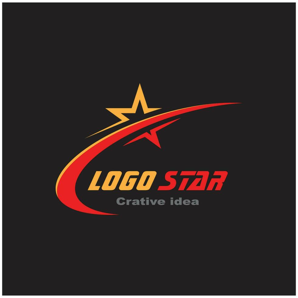 estrella logo ilustración vector y símbolo diseño