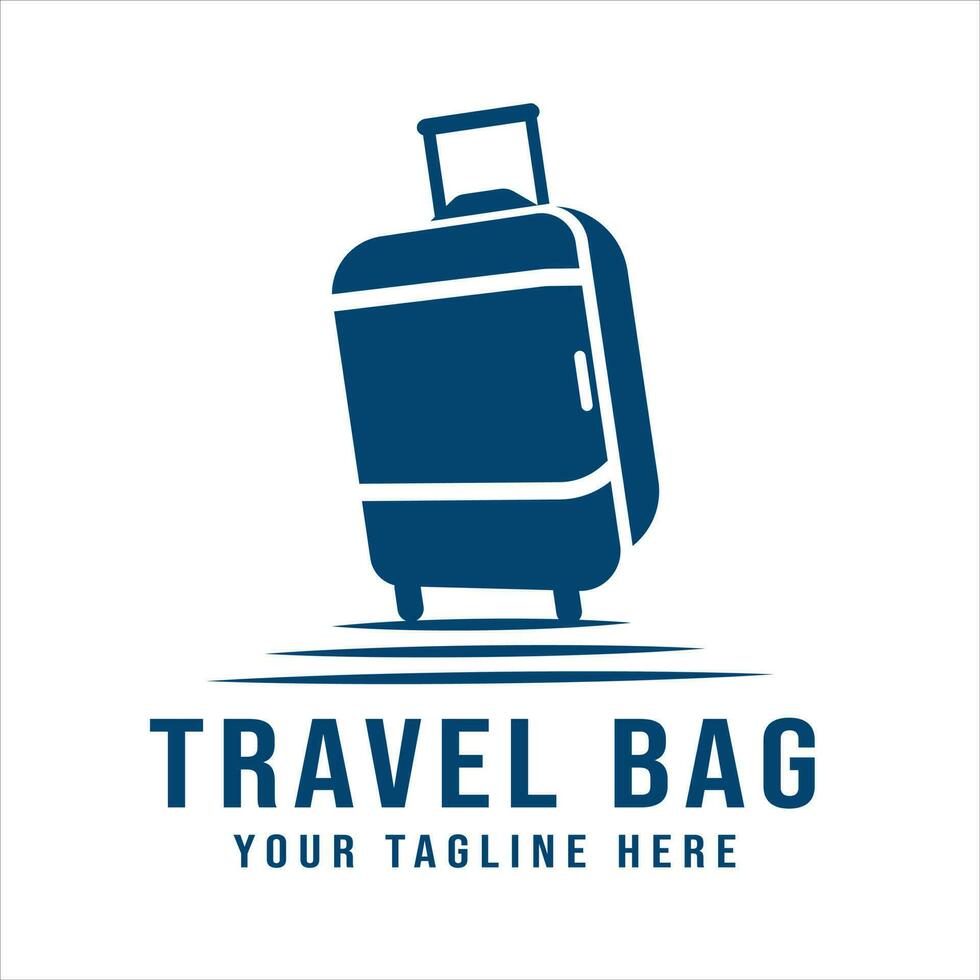 Retro Vintage Travel Bag silhouette logo design,icon,symbol,travel vector