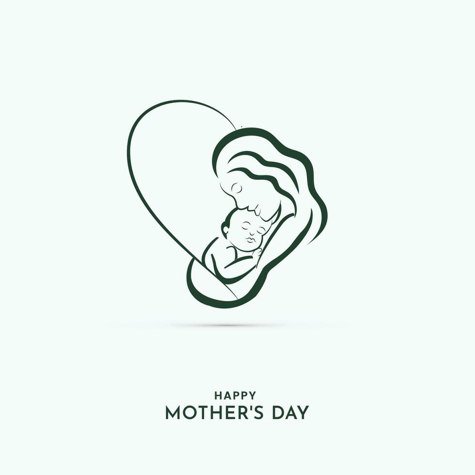 Happy mothers day social media post vector