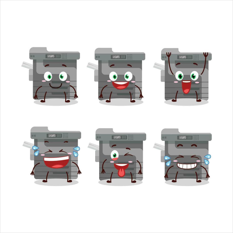 Cartoon character of office copier with smile expression vector