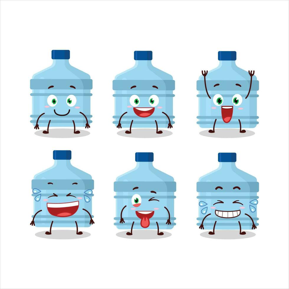 Cartoon character of gallon with smile expression vector