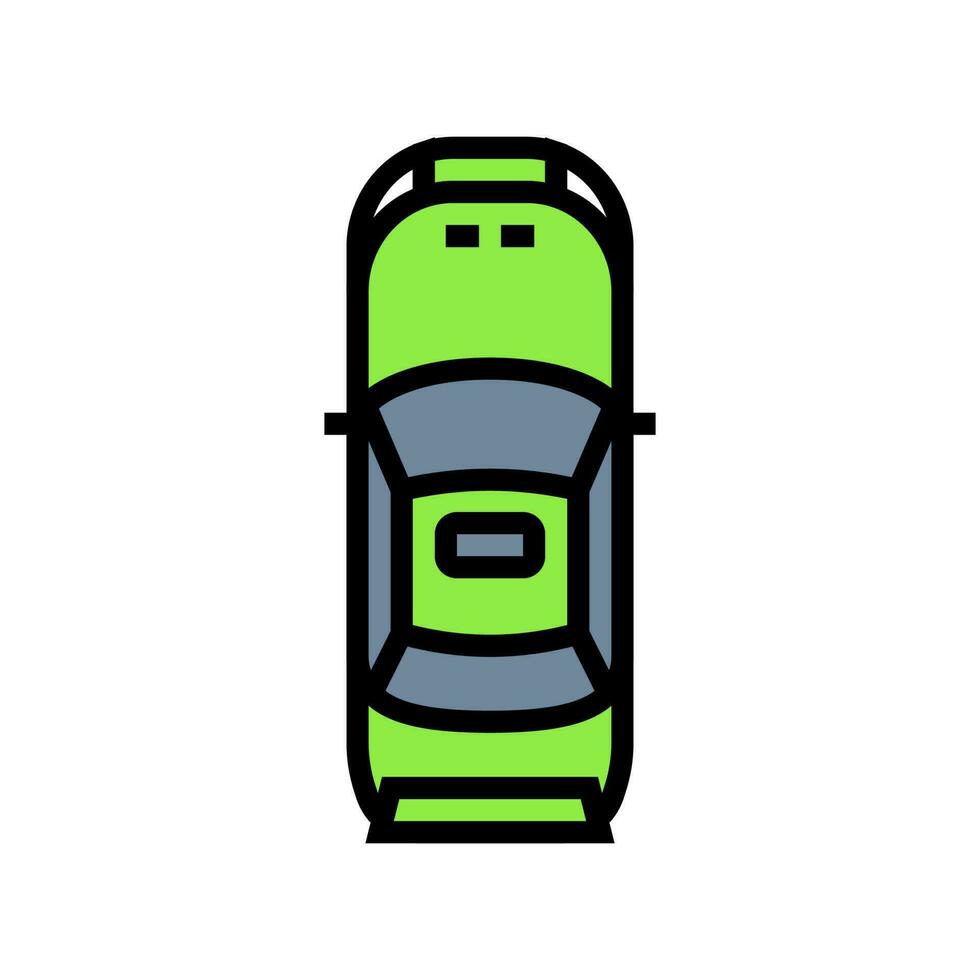 fast car top view color icon vector illustration