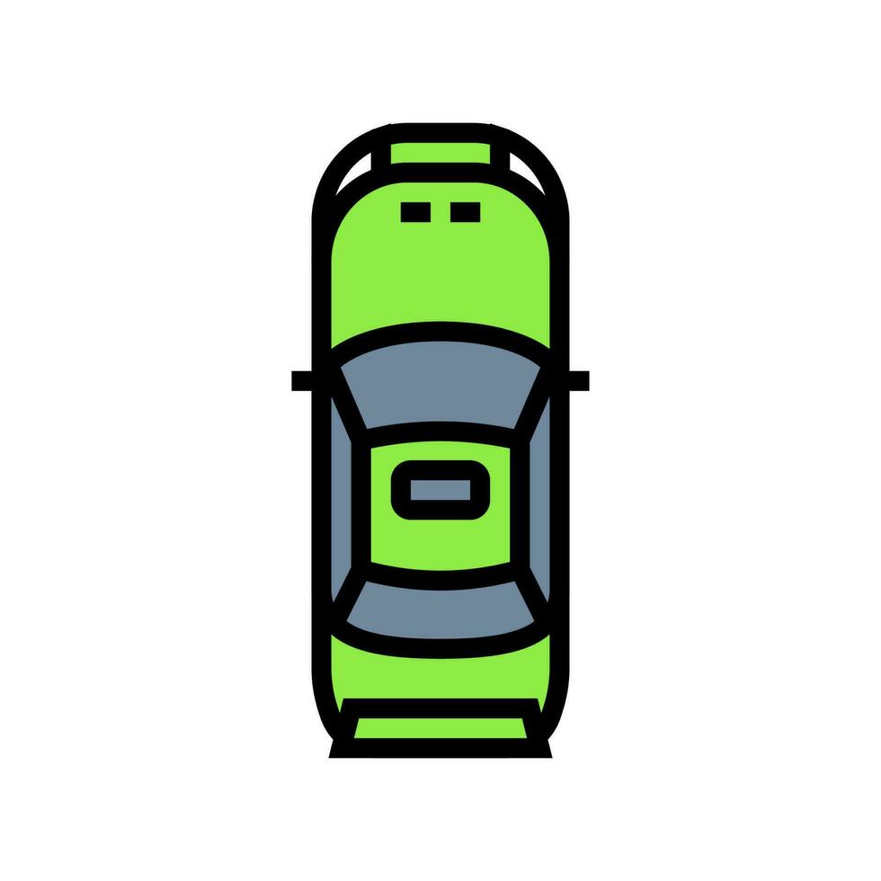 fast car top view color icon vector illustration