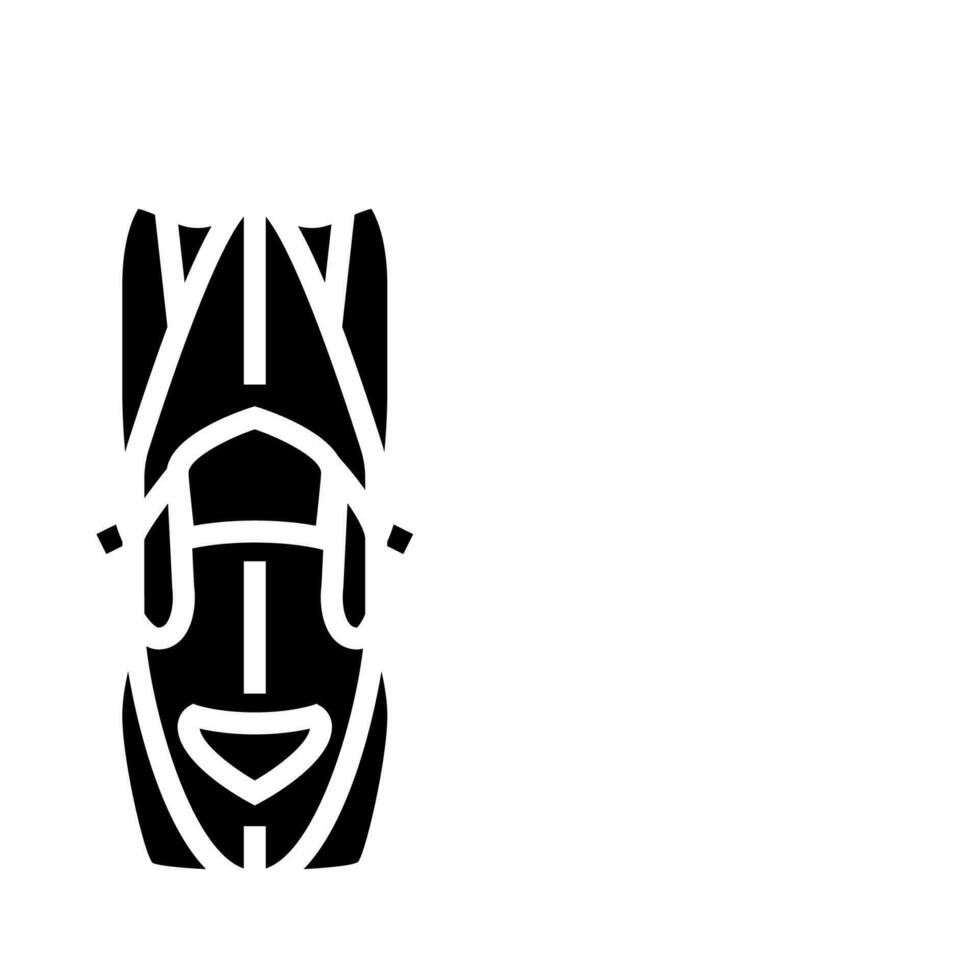 transportation car top view glyph icon vector illustration