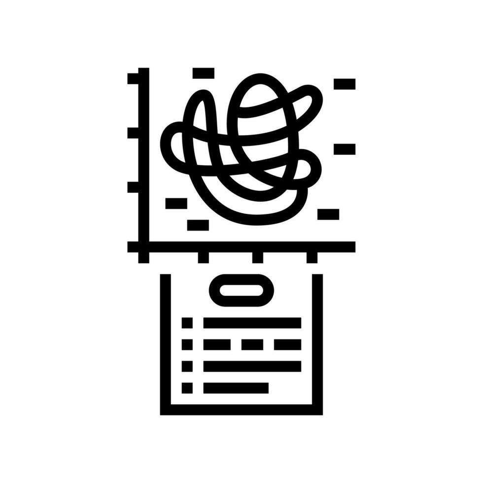 chaos theory math science education line icon vector illustration