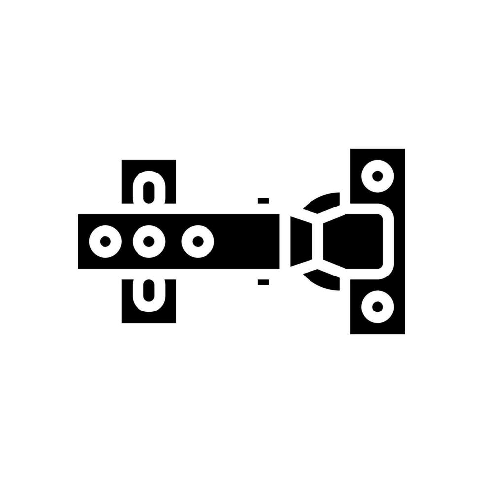 soft close hardware hardware furniture fitting glyph icon vector illustration