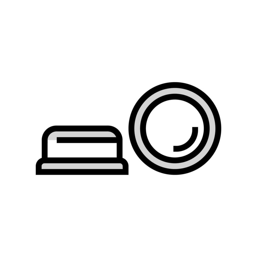 bumper furniture hardware fitting color icon vector illustration